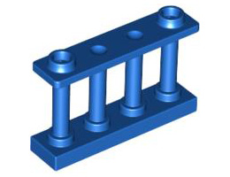 Ограда 1X4X2 с 2 пъпки: {ярко син}