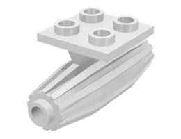 Engine, Strakes, 2 x 2 Thin Top Plate: {бял}
