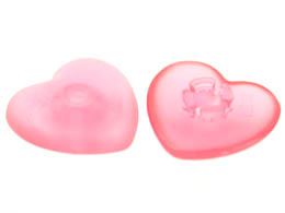 Clikits Icon, Heart 2 x 2 Large with Pin: {прозрачно ярко пурпурен}