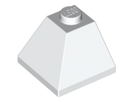 Ъглова Тухличка 2X2/45° отвън : {бял}