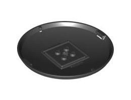 Container, X-Pod Bottom Cap 9 x 9 x 1: {черен}