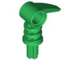 Bionicle 2 x 3 Axle Connector with Tooth: {тъмно зелен}