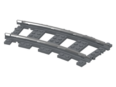 Train, Track 9V Curve: {тъмно каменно сив}