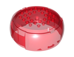 Container, X-Pod Barrel Section 10 x 10 x 3 1/3: {прозрачно червен}