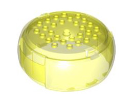 Container, X-Pod Barrel Section 10 x 10 x 3 1/3: {прозрачно флуорисциращо зелен}