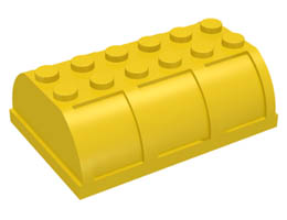 Container, Trunk Lid 4 x 6 x 1 2/3: {ярко жълт}