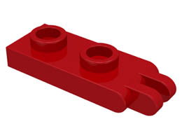 Hinge Plate 1 x 2 with 2 Fingers : {ярко червен}