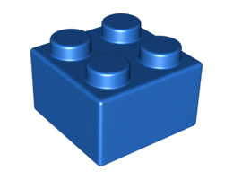 Brick, Soft 2 x 2: {ярко син}