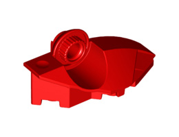 Тухличка с извивка 3X5½, Ø4.85: {ярко червен}