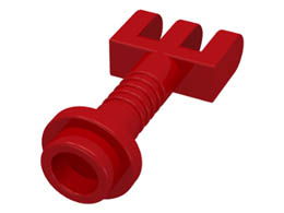 Hinge Bar with 3 Fingers and End Stud (Control Lever) : {ярко червен}