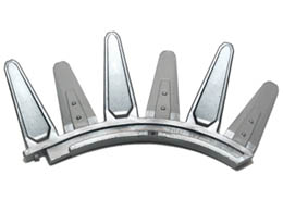 Bionicle Rahkshi Back Blade, 6 Blades Alternately Angled (Panrahk) : {сребрист}