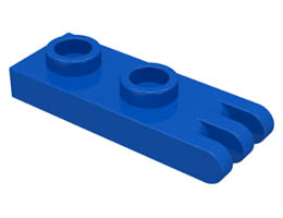 Hinge Plate 1 x 2 with 3 Fingers - Hollow Studs : {ярко син}