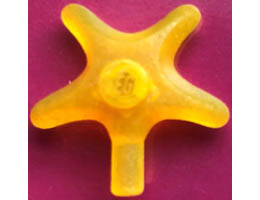 Starfish / Sea Star: {прозрачен огнено жълт}