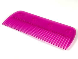 Clikits Hair Comb with 4 Holes: {прозрачен умерено червеникаво виолетов}