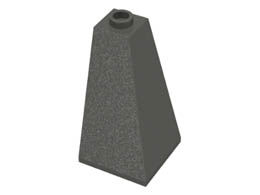 Покривна плочка ъглова 2X2X3/73° : {тъмно сив}