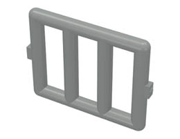 Bar 1 x 4 x 3 Window Grille : {сив}