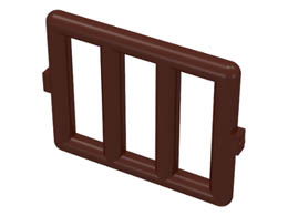Bar 1 x 4 x 3 Window Grille : {земно оранжев}