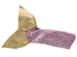 Belville Fishtail for Child with Gold Fins, Dark Pink Spots, Silver Overlay Pattern: {неопределен}