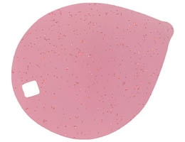 Plastic Part for Set 5964 - Belville Flower Petal: {прозрачно розов блестящ}