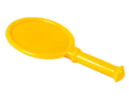 Scala Utensil Hand Mirror: {огнено жълто-оранжев}