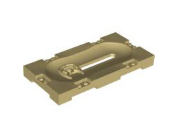 Sports Field Section 8 x 16 with Horizontal Slot and Same Color Sliding Holder, Assembly: {тухлено жълт}