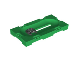 Sports Field Section 8 x 16 with Horizontal Slot and Black Sliding Holder, Assembly: {тъмно зелен}