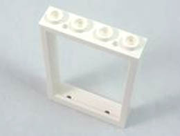 Window 1 x 4 x 5 with Hollow Studs : {бял}