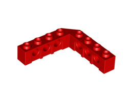Ъглова тухличка 5X5, Ø4,85: {ярко червен}