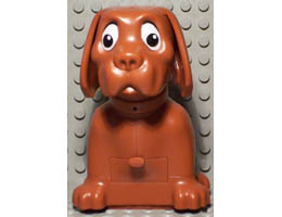 Dog, Belville, Sitting with Drawer: {ръждив}