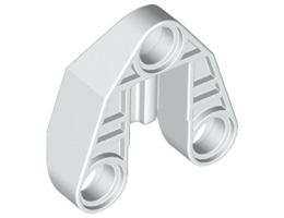 Technic, Axle and Pin Connector 3 x 3 with Axle, 2 Pin Holes and Axle Hole: {бял}