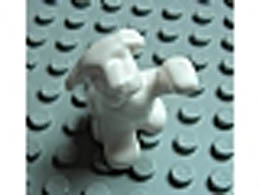 Dog, Belville, Sitting with Raised Paw : {бял}