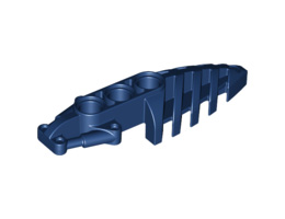 Bionicle Foot Visorak with 3 Pin Holes: {земно син}