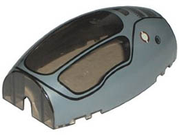 Windscreen 10 x 6 x 3 Bubble Canopy Double Tapered with Dark Bluish Gray Jedi Starfighter Pattern: {прозрачно кафяв}