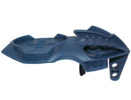 Bionicle Visorak Head with 7 Pin Holes and Axle Hole (Boggarak): {земно син}