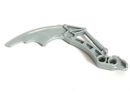 Bionicle Visorak Fang with 2 Pin Holes (Keelerak): {сребрист}
