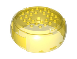 Container, X-Pod Barrel Section 10 x 10 x 3 1/3: {прозрачно жълт}