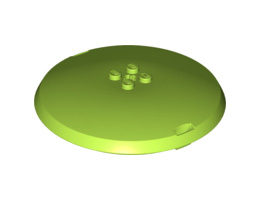 Container, X-Pod Top Cap 9 x 9 x 1 1/3: {ярко жълто-зелен}