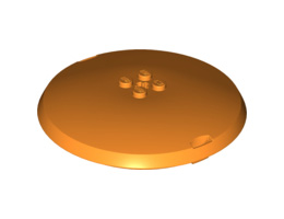 Container, X-Pod Top Cap 9 x 9 x 1 1/3: {ярко оранжев}