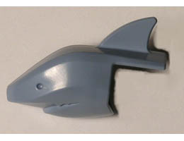 Minifigure, Headgear Head Cover, Shark: {пясъчно син}