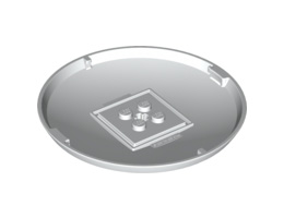 Container, X-Pod Bottom Cap 9 x 9 x 1: {бял}