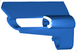 Technic, Panel Fairing #24 Small Short, Small Hole, Side B: {ярко син}