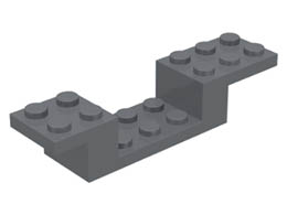 Bracket 8 x 2 x 1 1/3: {тъмно каменно сив}