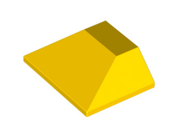 Покривна плочка 3X4/25°/45°: {ярко жълт}