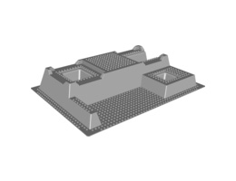 Основна плочка 48X32X6: {умерено каменно сив}
