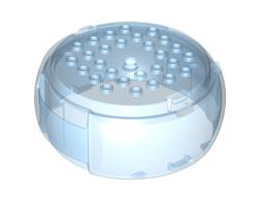 Container, X-Pod Barrel Section 10 x 10 x 3 1/3: {прозрачно флуорисциращо син}