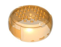 Container, X-Pod Barrel Section 10 x 10 x 3 1/3: {прозрачно ярко оранжев}