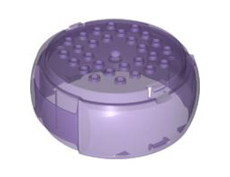 Container, X-Pod Barrel Section 10 x 10 x 3 1/3: {прозрачно ярко синьо-виолетов}