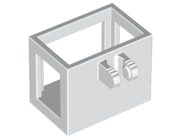 Crane / Bucket Lift Basket 2 x 3 x 2 with Locking Hinge Fingers: {бял}