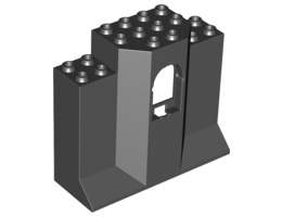 Стенен елемент 3X8X7 с прозорец: {черен}
