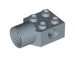 Тухличка 2x2 Ø4.85 с женски накрайник: {пясъчно син}